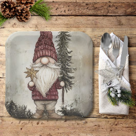 Christmas Gnome for the Holidays Pappteller
