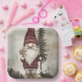 Christmas Gnome for the Holidays Pappteller (Party)