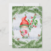 Christmas Gnome Geburtstagsparty Dankeschön Karten (Rückseite)