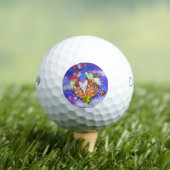 Christmas Gnome Golf Balls Golfball (Insitu T-Shirt)