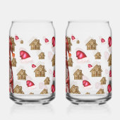 Christmas Gnome Holding Gingerbread Men, Festive Dosenglas (Rückseite)
