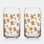 Christmas Gnome Holding Gingerbread Men | Festive Dosenglas (Rückseite)