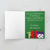 "Christmas Gnome" individuell anpassbar Karte (Innenseite)
