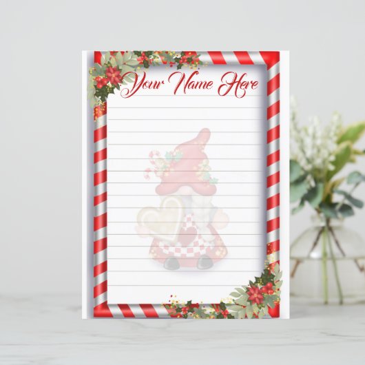 Christmas Gnome Lined (Stehend Vorderseite)