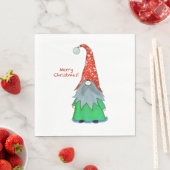 Christmas Gnome Luncheon Napkin Serviette (Beispiel)