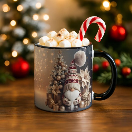 Christmas Gnome Mug Holiday Gift Cozy Winter Tasse