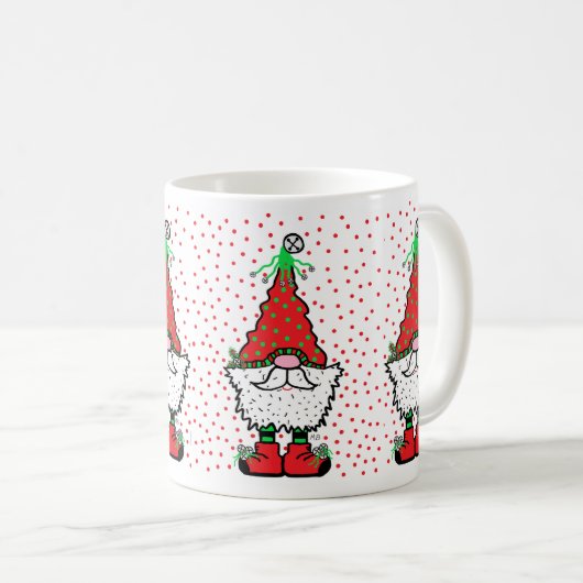 Christmas Gnome Mug Kaffeetasse (VorderseiteRechts)