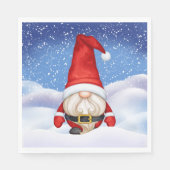 Christmas Gnome Paper Napkins Serviette (Vorderseite)