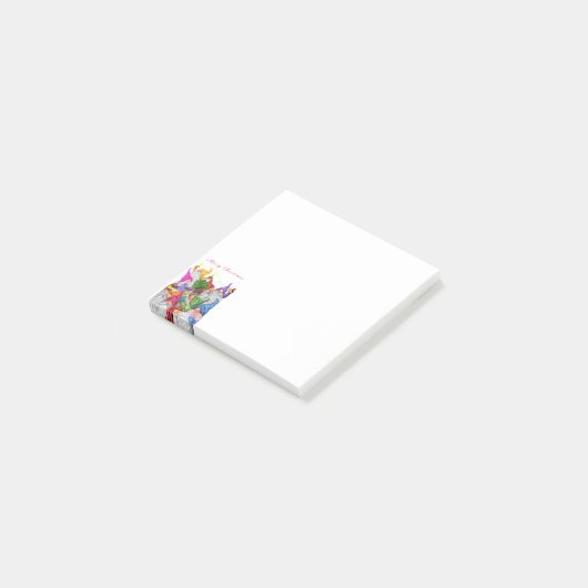 Christmas Gnome Party Post it Notes Post-it Klebezettel (angewinkelt)