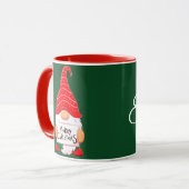 Christmas Gnome personalisiert Tasse (Vorderseite Links)