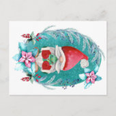 Christmas Gnome Postcard | Feiertag Postkarte (Vorderseite)