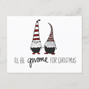 Christmas Gnome Postcard Postkarte