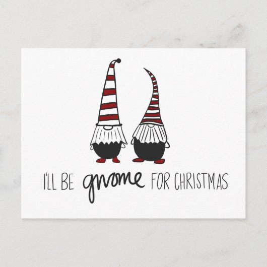 Christmas Gnome Postcard Postkarte (Vorderseite)