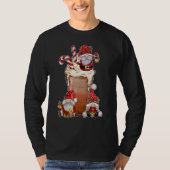 Christmas Gnome Red Buffalo Plaid Gnome Hot Cocoa T-Shirt (Vorderseite)