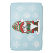 Christmas Gnome Red Green Niedlich Badematte (Vorderseite Vertikal)