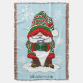 Christmas Gnome Red Green Niedlich Decke (Vorderseite Vertikal)