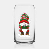 Christmas Gnome Red Green Niedlich Dosenglas (Vorderseite)