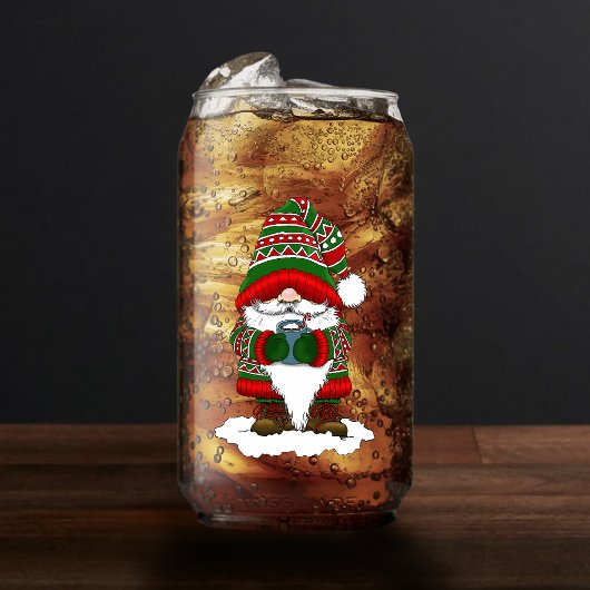 Christmas Gnome Red Green Niedlich Dosenglas