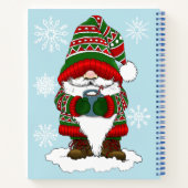 Christmas Gnome Red Green Niedlich Notizblock (Rückseite)