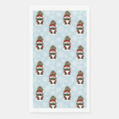 Christmas Gnome Red Green Niedlich Serviette (Vorderseite)