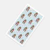 Christmas Gnome Red Green Niedlich Serviette (Ecke)