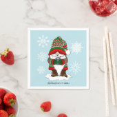 Christmas Gnome Red Green Niedlich Serviette (Beispiel)