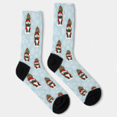 Christmas Gnome Red Green Niedlich Socken (Rechts)