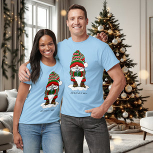 Christmas Gnome Red Green Niedlich T-Shirt