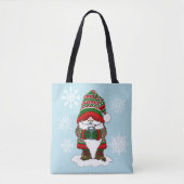 Christmas Gnome Red Green Niedlich Tasche (Vorderseite)