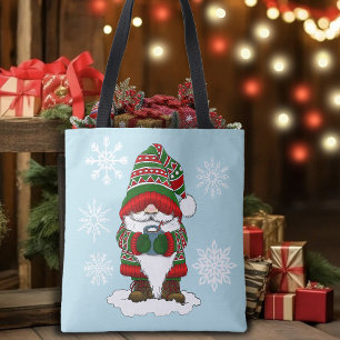 Christmas Gnome Red Green Niedlich Tasche