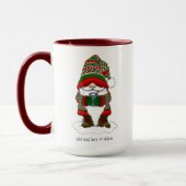 Christmas Gnome Red Green Niedlich Tasse (Links)