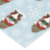 Christmas Gnome Red Green Niedlich Tischdecke (Schrägansicht)