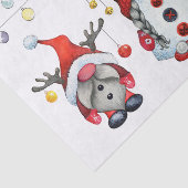 Christmas Gnome Rudolph Deer Seidenpapier (Ausschnitt)
