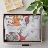 Christmas Gnome Rudolph Deer Seidenpapier (Geschenk)