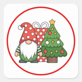 Christmas Gnome Santa Sticker Pack Cute Holiday De