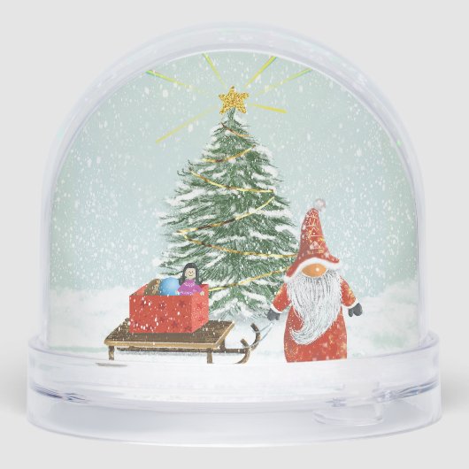 Christmas Gnome Schneekugeln (Rückseite)