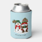 Christmas Gnome Snowman Niedlich Dosenkühler (Kanne Vorderseite)