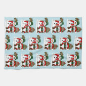 Christmas Gnome Snowman Niedlich Geschirrtuch (Horizontal)