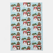 Christmas Gnome Snowman Niedlich Geschirrtuch (Vertikal)