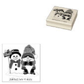 Christmas Gnome Snowman Niedlich Gummistempel (Stempel)