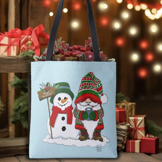 Christmas Gnome Snowman Niedlich Tasche