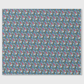 CHRISTMAS GNOME, SQUIRREL, WOODPECKER & KARDINAL GESCHENKPAPIER (Flach)