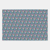 CHRISTMAS GNOME, SQUIRREL, WOODPECKER & KARDINAL GESCHENKPAPIER SET (Vorderseite)