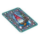 CHRISTMAS GNOME, SQUIRREL, WOODPECKER & KARDINAL MAGNET (Rechte Seite)