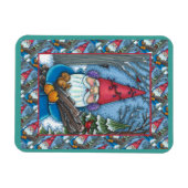 CHRISTMAS GNOME, SQUIRREL, WOODPECKER & KARDINAL MAGNET (Horizontal)