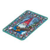 CHRISTMAS GNOME, SQUIRREL, WOODPECKER & KARDINAL MAGNET (Linke Seite)
