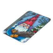 CHRISTMAS GNOME, SQUIRREL, WOODPECKER & KARDINAL MAGNET (Linke Seite)