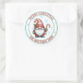 Christmas Gnome Sticker | Editable Text Label (Tasche)