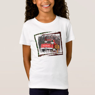 Christmas Gnome Sweet Gnome Red Truck Kariert Rust T-Shirt