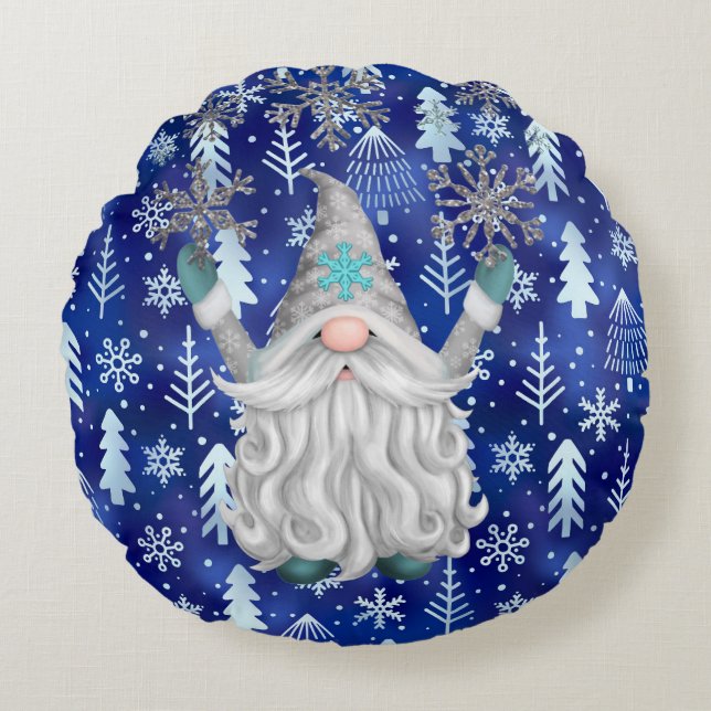 Christmas Gnome Throw Kissen (Vorderseite)